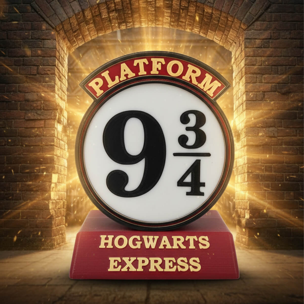 پلتفرم 5 تابلوی سکو 9 و سه چهارم – اکسسوری دکور هری پاتر برای آتلیه تیرشات لباس دکور هری پاتر در آتلیه تیرشات